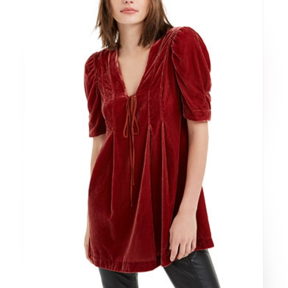 Free People Ivy Velvet Dress XL
